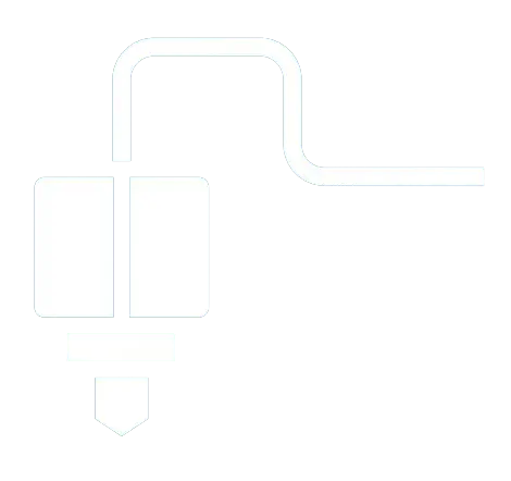 3D-Druck Icon für FDM in weiß